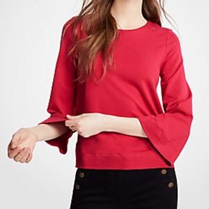 LOFT Pink Belle Sleeve Top